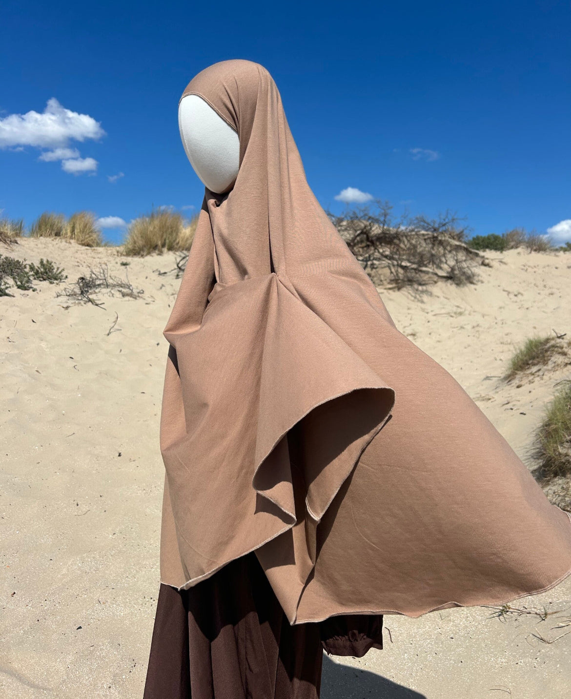 Cotton Khimar Camel
