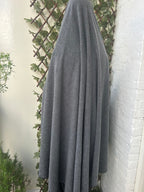 Winter Khimar Donkergrijs