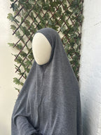 Winter Khimar Donkergrijs