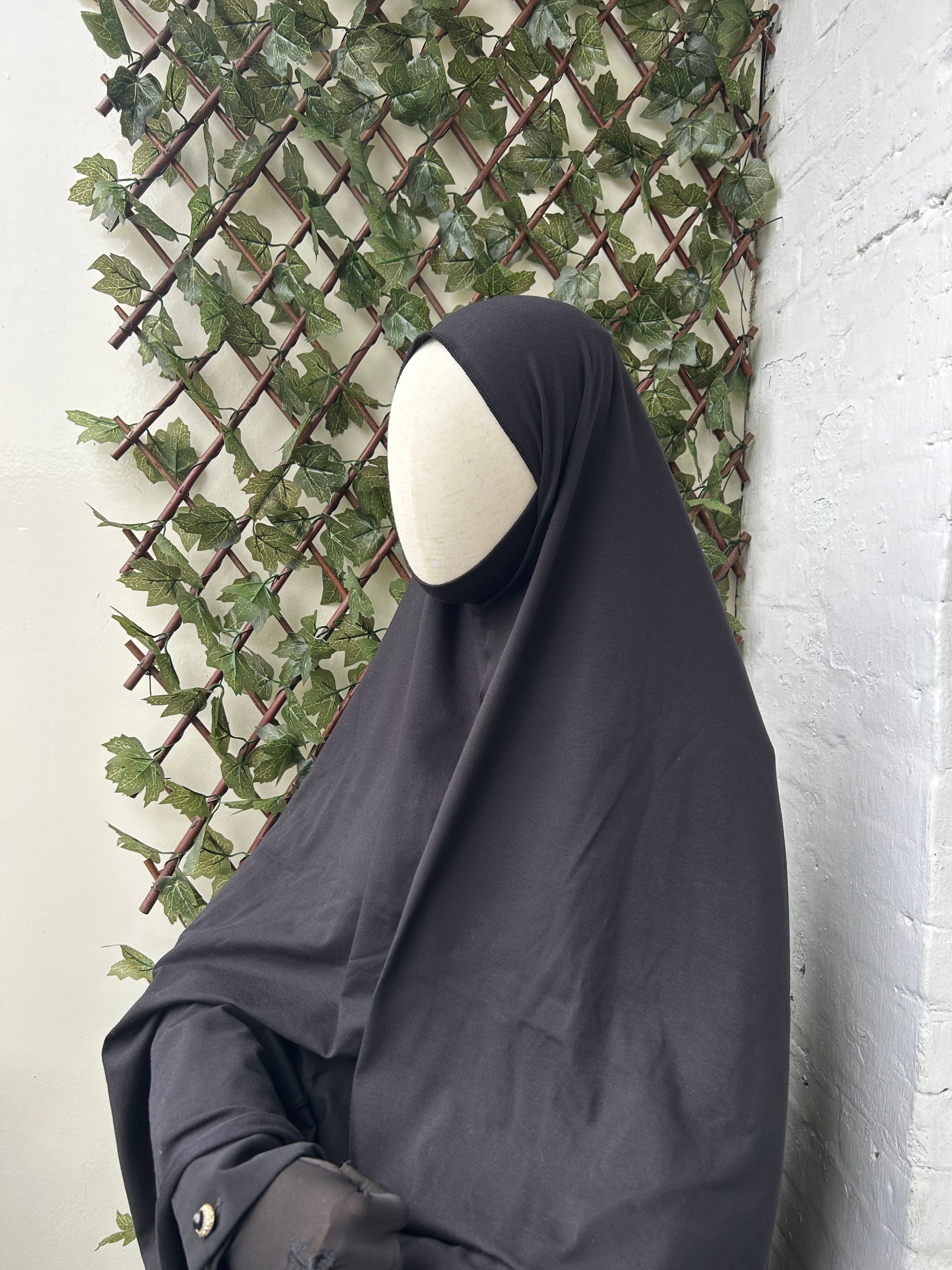 Cotton Khimar Zwart