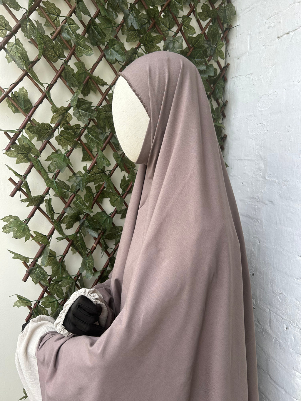 Cotton Khimar Taupe