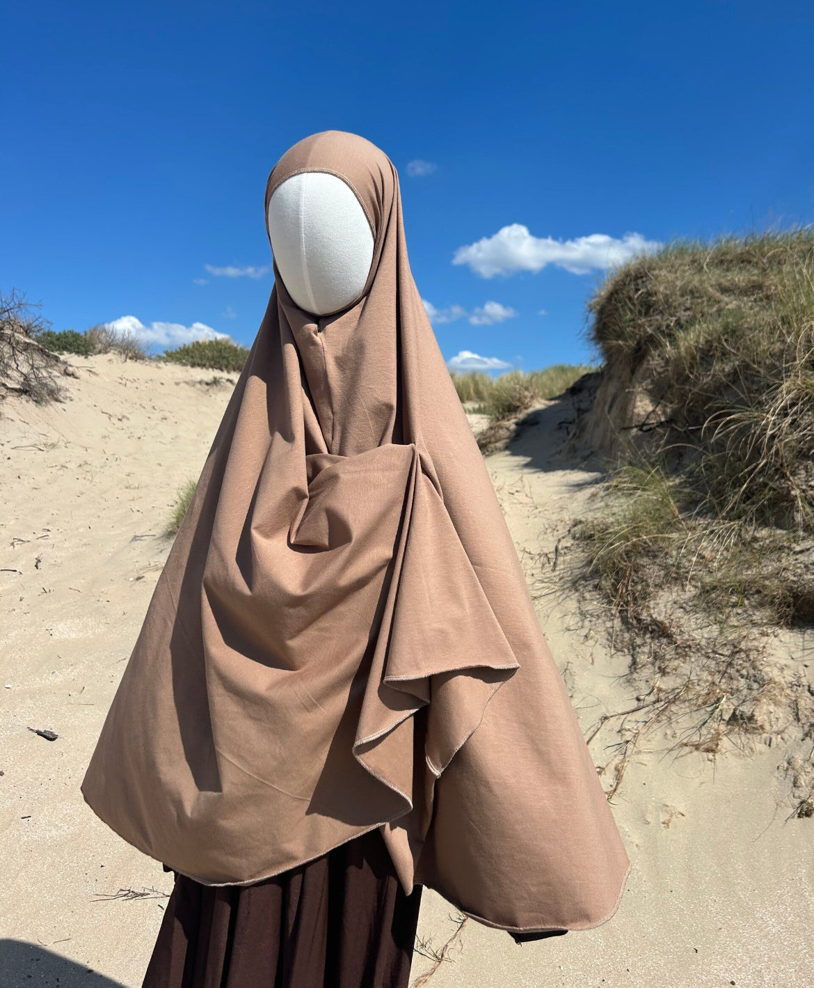 Cotton Khimar Camel