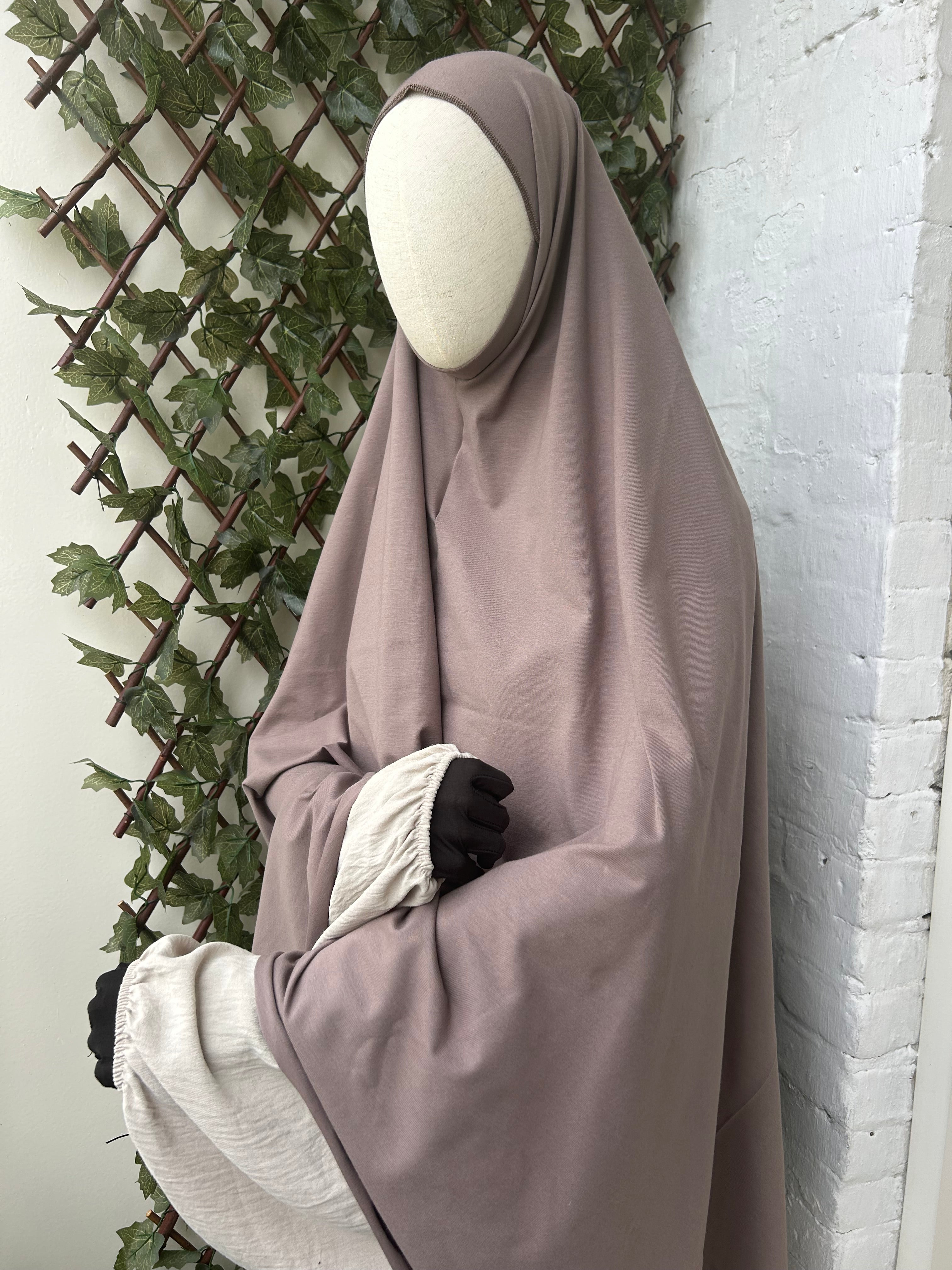 Cotton Khimar Taupe
