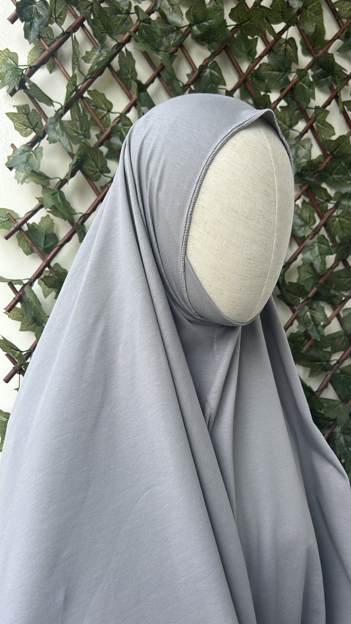 Cotton Khimar Grijs
