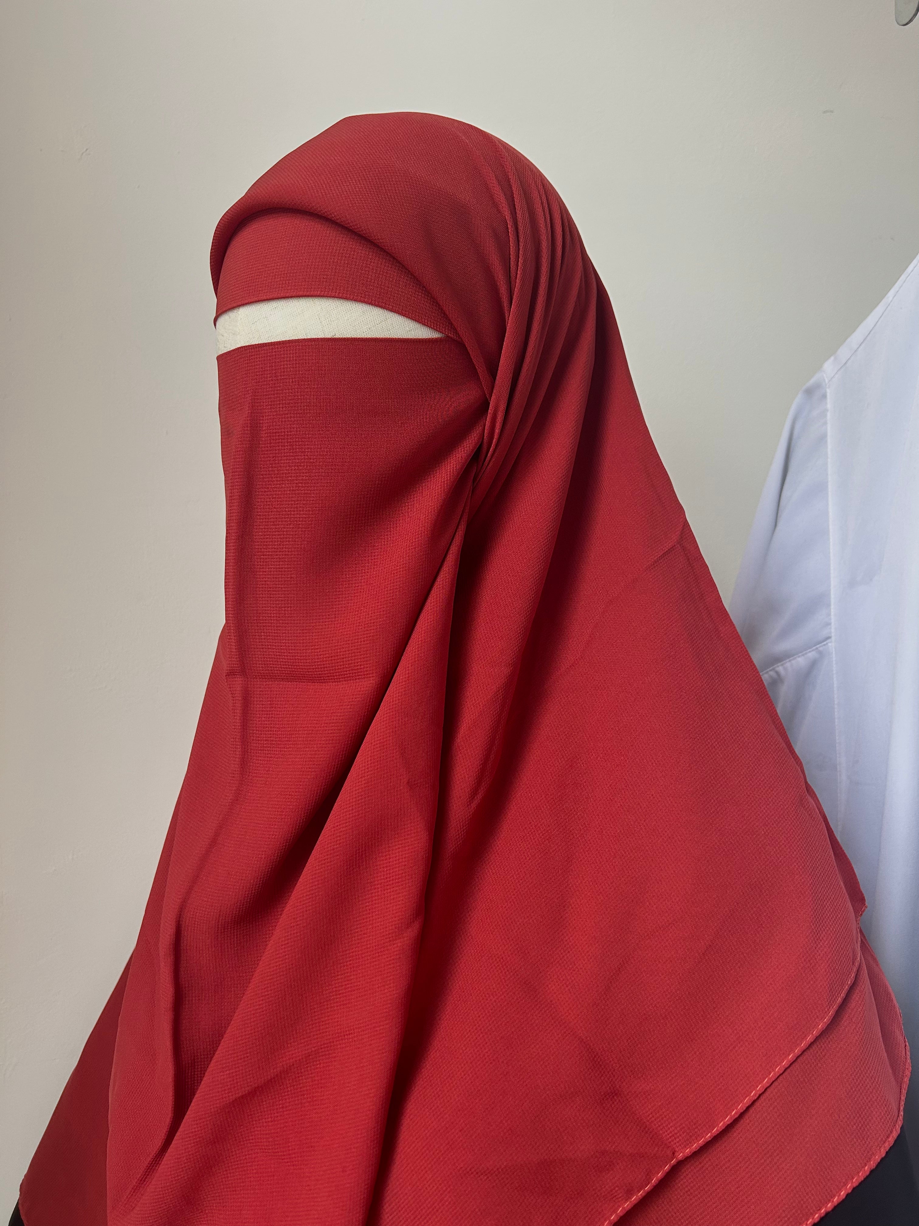 Niqab Red Blush
